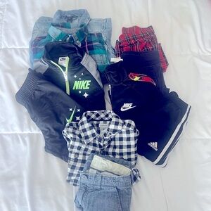 Size 5 boys lot - Polo Ralph Lauren denim jacket, j crew, nike, gap, carters ,